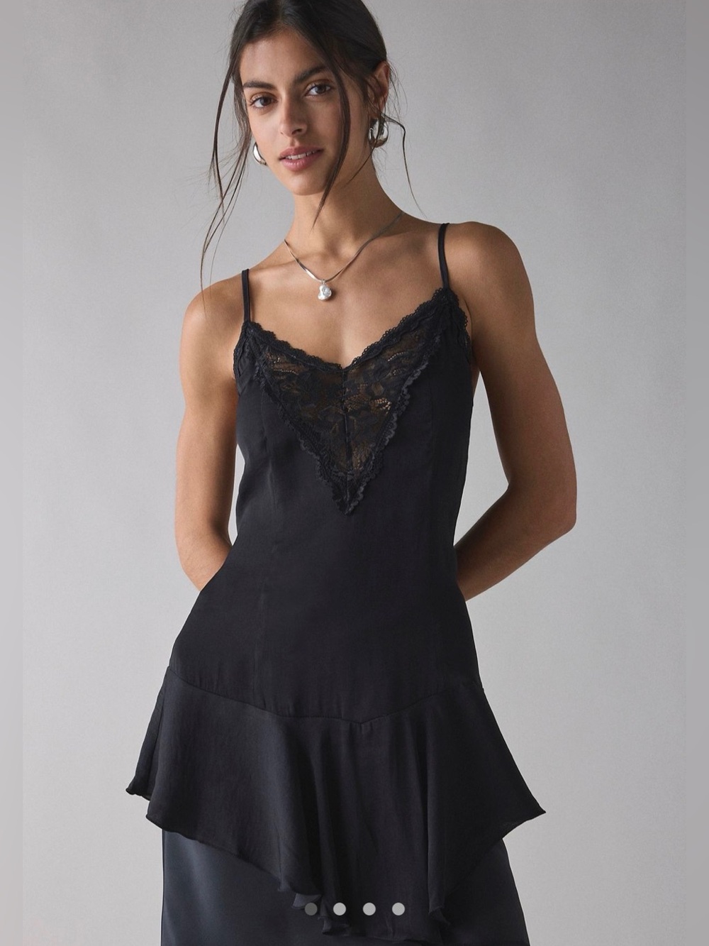 Urban Outfitters Women’s Black Slip Shirt Size XS NWT